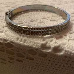 Vintage Givenchy Silvertone Bracelet 