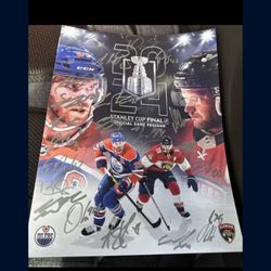 2023-2024 Florida Panthers Stanley Cup Signed Book