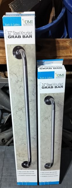 2 Steel knurled grab bar
