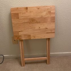 TV Tray Table Solid Wood
