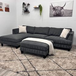Gray Sectional Couch - Free Delivery