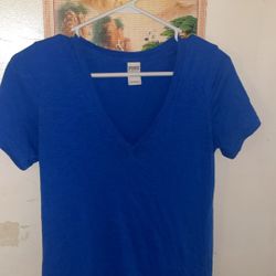 Blue V-Neck T-Shirt