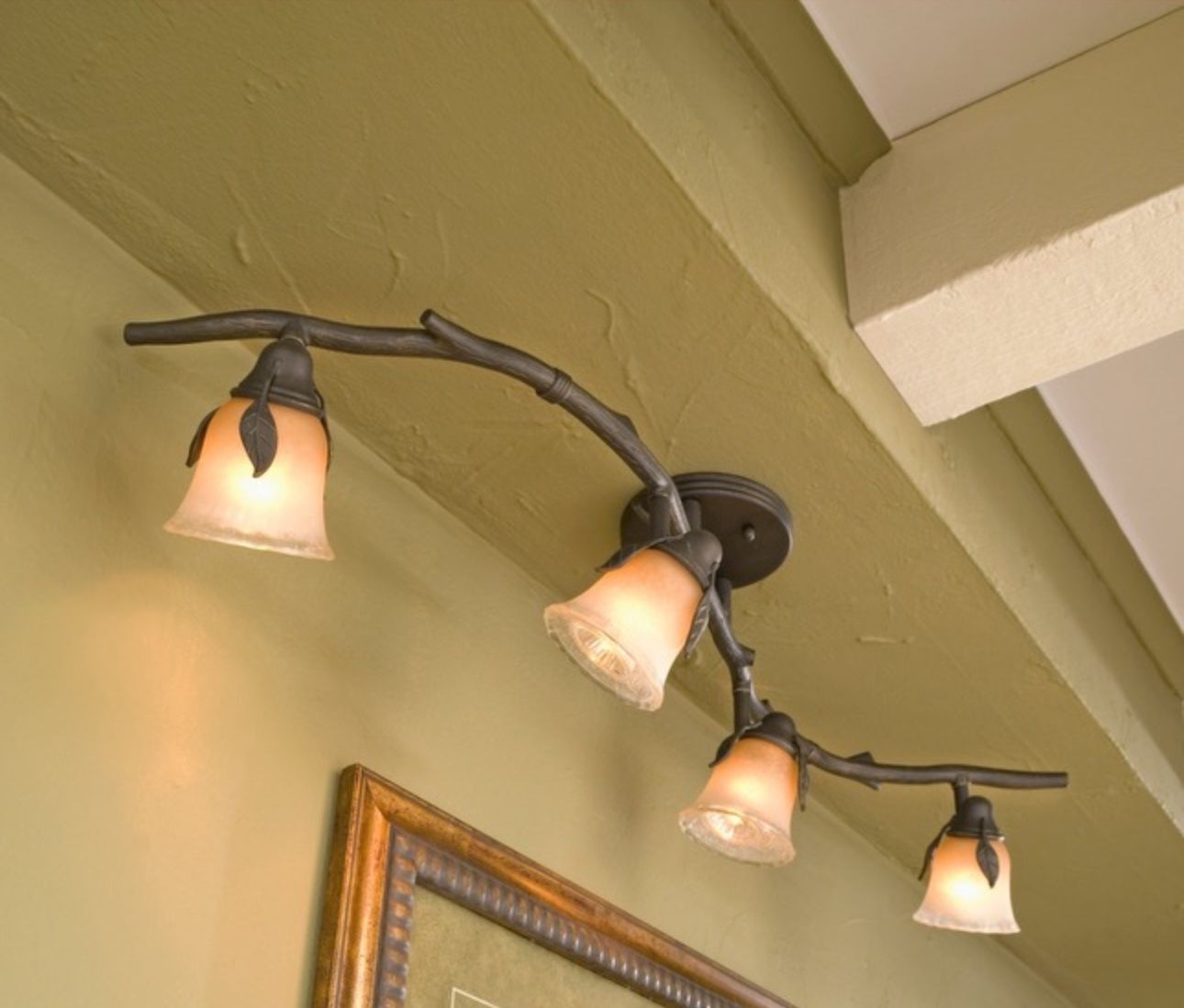 NEW Portfolio Branches - Bronze Track Lighting Bar