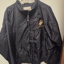 Vintage Oarsman 913 United States Marines Men's Full Zip Jacket Size L Taiwan