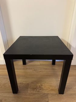 Black Square Side Table