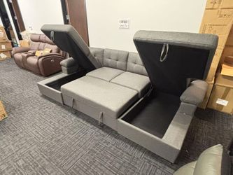 BRAND NEW SECTIONAL SOFA BED SLEEPER COUCH WITH STORAGE