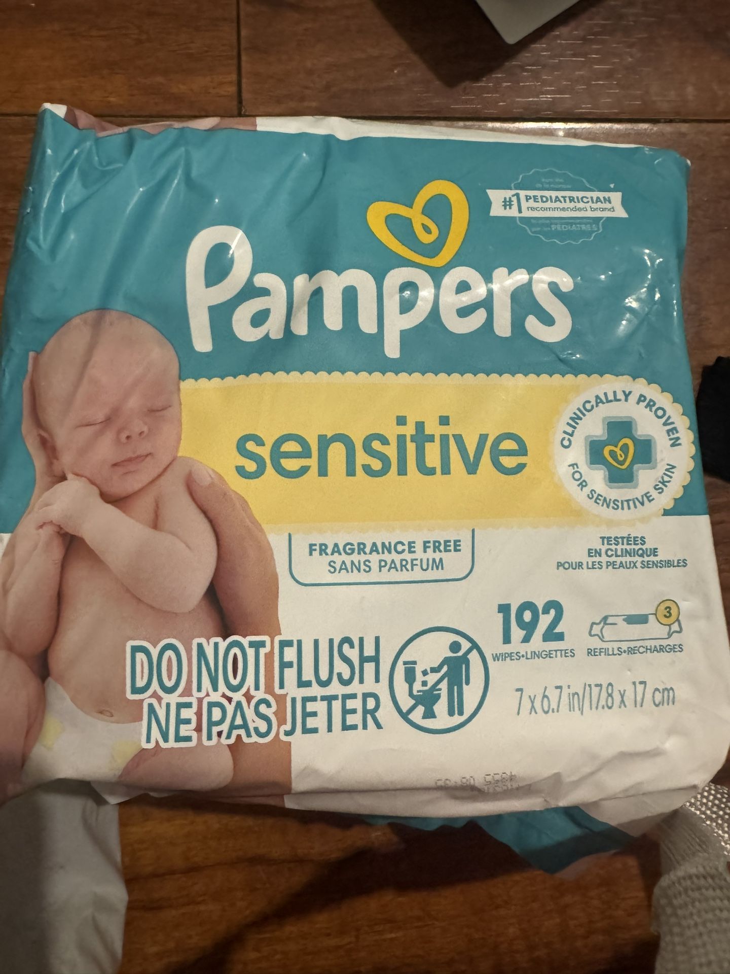 Pamper Wipes Sensitive 3 Refill Packs