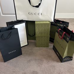 Empty Gucci Boxes & Bags 