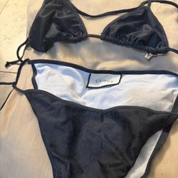 GG monogram triangle bikini set