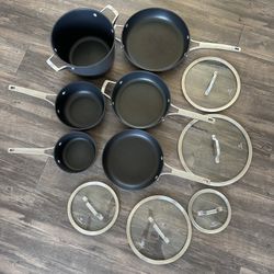 Calphalon Premier™ Hard-Anodized Nonstick Cookware, 11-Piece Pots and Pans Set