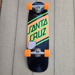 Skateboard Santa Cruz Street Skate Cruzer 8.79 Orange Green Complete