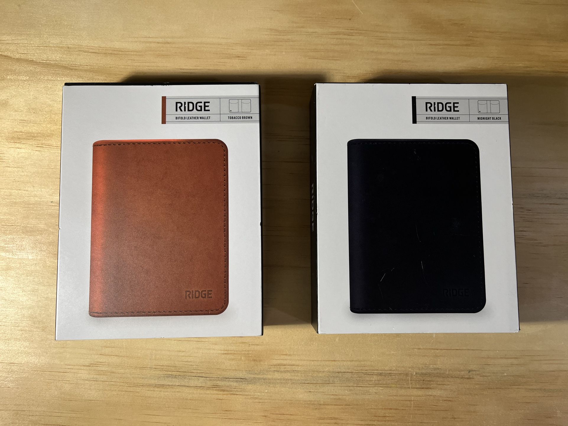 Ridge Wallet Bi Fold Leather