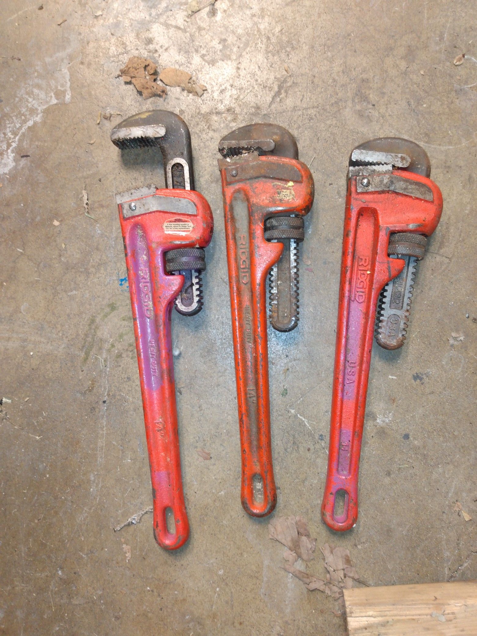 14inch rigid pipe wrenches