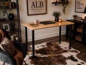 Adjustable Height Bamboo Table / Desk