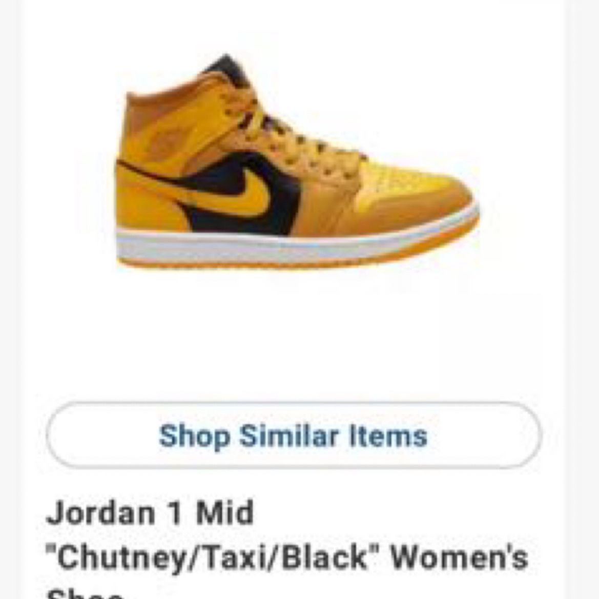 Jordan 1 Mid "Chutney/Taxi/Black