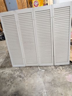 Real wood shutters