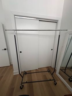 Clothing rack for the small-closeted clothing hoarder