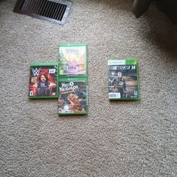 Three Xbox One Games and One Xbox 360 Game