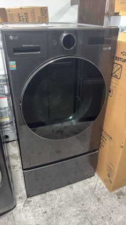 LG All in One Washer Electric Dryer 110V with Pedestal