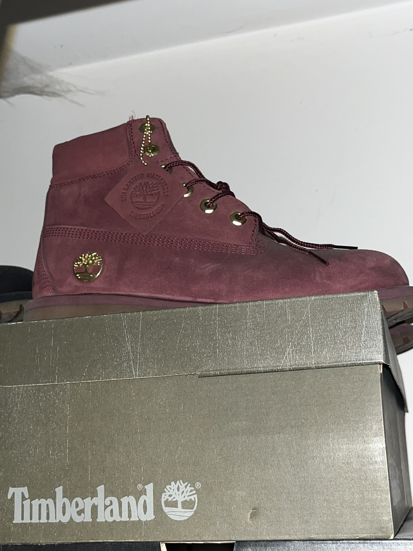 Burgundy 6” Timberland Boots