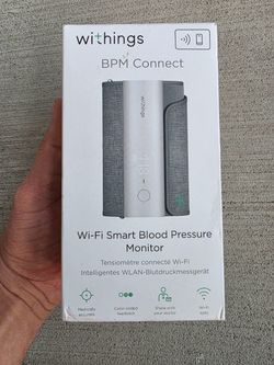 Withings BPM Connect Wi-Fi Smart Blood Pressure Monitor WPM05 Open Box Tested