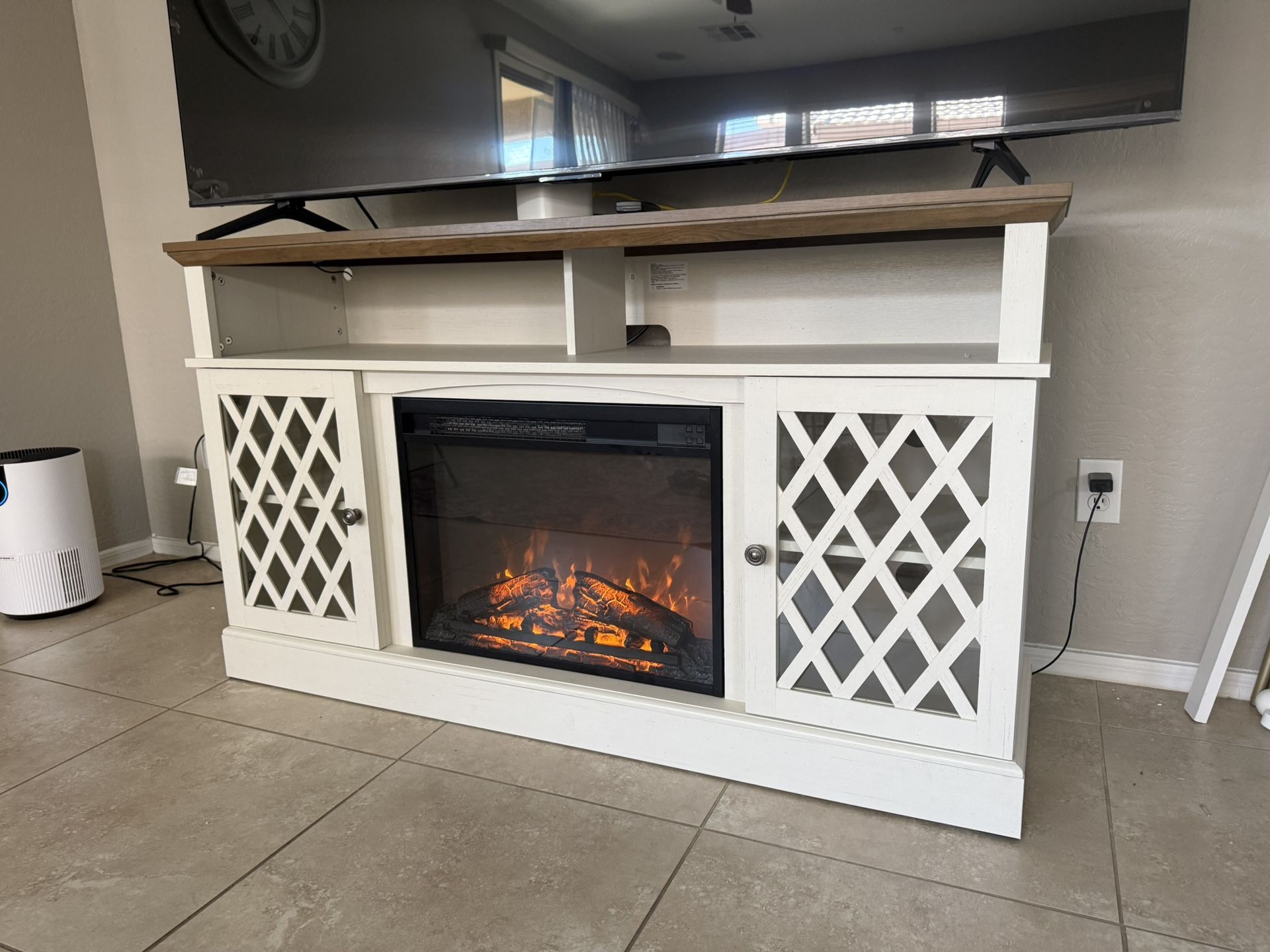 Fireplace Tv Stand With Led “68”