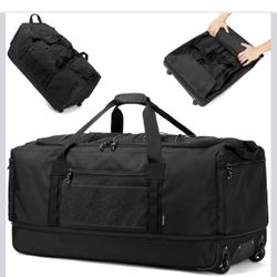 170L Extra Large Baseball Bag with Wheels Gym Duffle Softball Catchers Coach Team Equipment Bags Collapsible Rolling Travel Duffel Bat Gear Bag for Ho