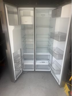 Midea 36 inch stainless steel french door fridge