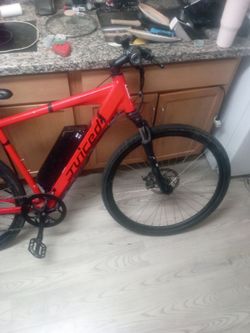 Juiced 52v peddle assist cross current mountain bike rides good