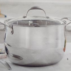 Olla Para Caldos De 12 Qt Acero Inoxidable Tri Ply