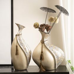 Stunning Jingdezhen Ceramics: Ludling Qing Vases, Ethereal Glaze