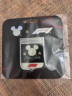 Rare Mickey Mouse Disney formula 1 collab pin Las Vegas Grand Prix racing