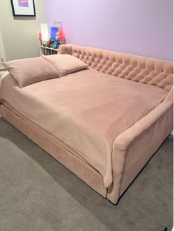 Full size bed with trundle