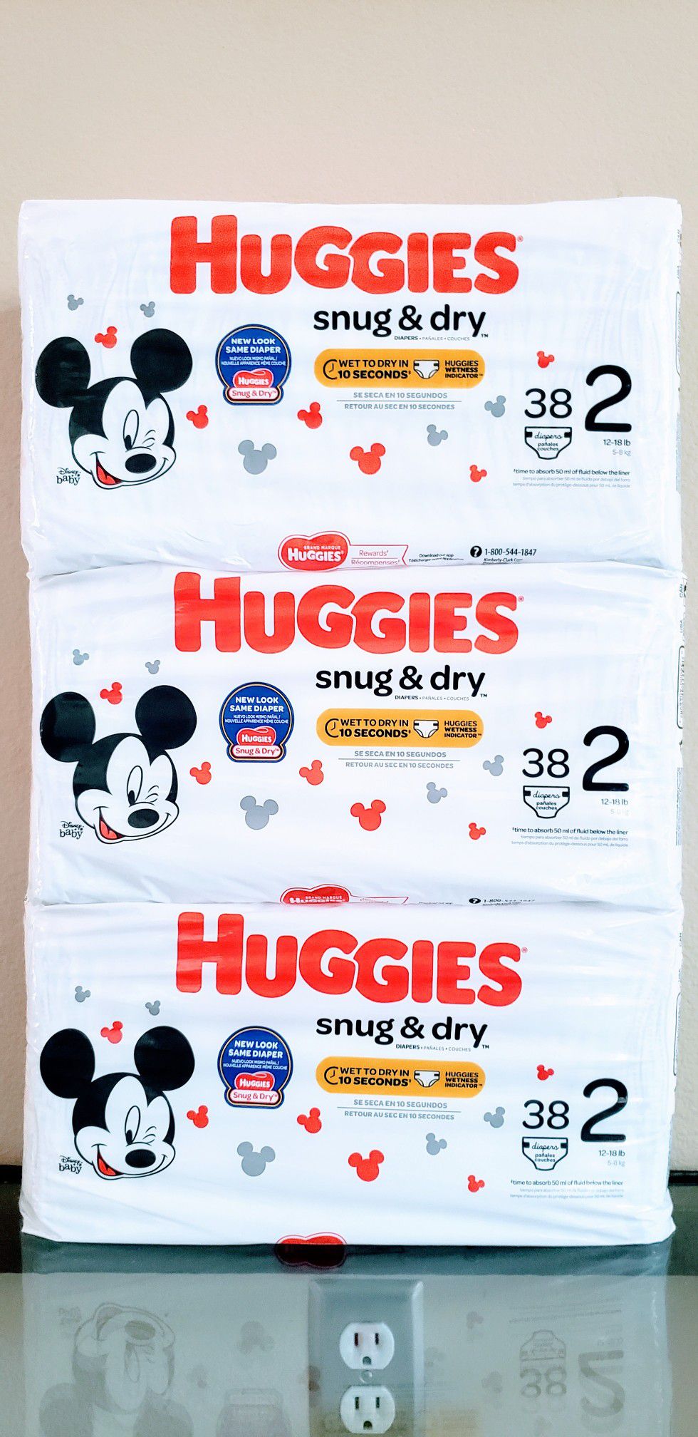 Huggies Snug & Dry Size 2 (Total 114 Diapers) - $16 For All FIRM