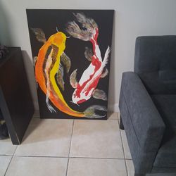 Canvas Picture Koi Fish