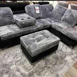NEW SECTIONAL SOFA AND OTTOMAN WITH FREE DELIVERY 