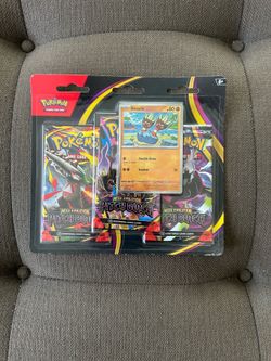 Pokemon TCG Mega Evolution Pitch Black 3-Pack Blister – Binacle Promo Sealed
