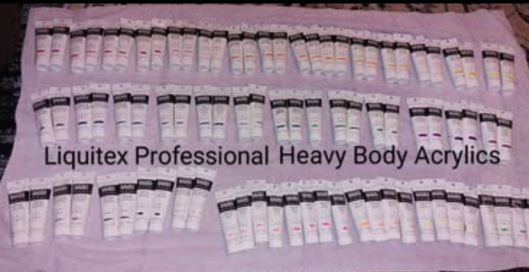 HUGE Liquitex Professional Heavy Body Acrylics (Over 80 tubes). ALL BRAND NEW!!