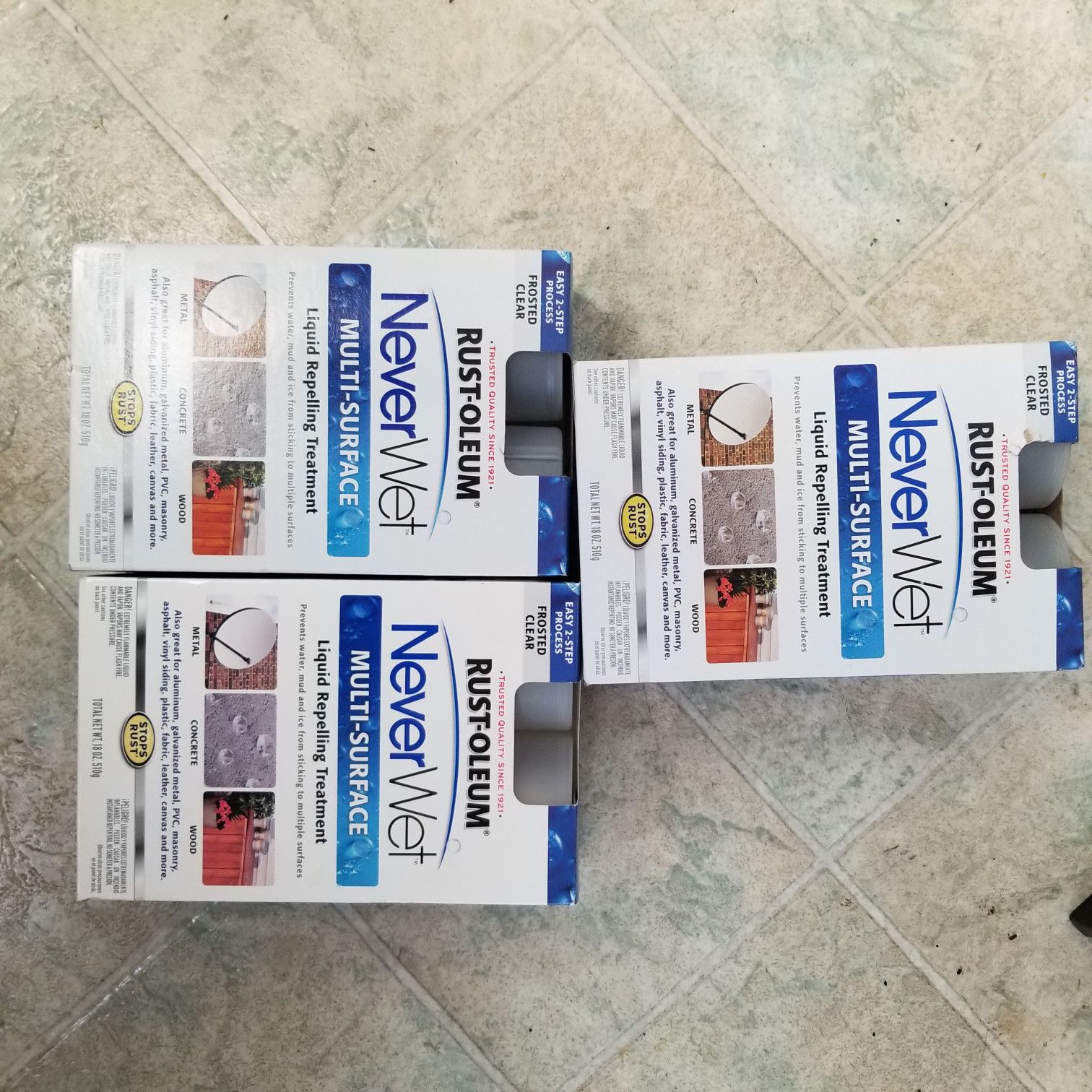 Rustoleum NeverWet sold as lot-all for 1 price