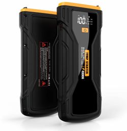 12V 2000A Automotive Li-Po Cell Car Battery Jump Starter for Beginners, 2026 Model with -20°F All Seasons Cold Resistance, Slim Lightweight Portable U