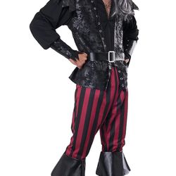 Adult Men’s Pirate Costume Halloween Cosplay Party Large