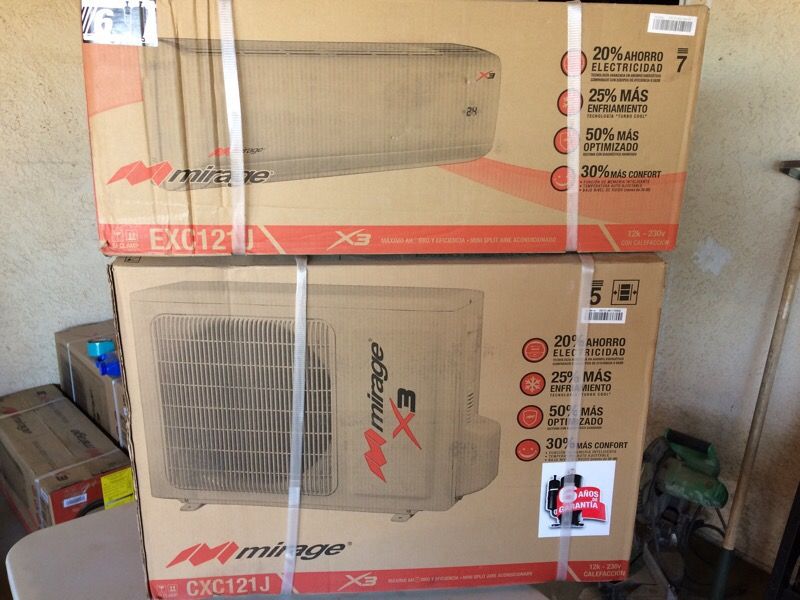 Mini split A/C and heater. 1 ton 220 volts $500