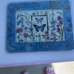 Butterfly Glass Cutting Board 