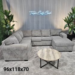Large Ushaped Sectional, perfect size to fit most living rooms!
