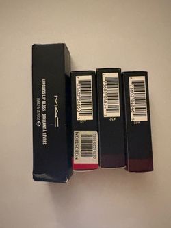 MAC Cosmetics Lot – 3 Lipsticks + Lipglass – Brand New