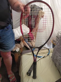 2 Wilson Tennis Rackets And Bag