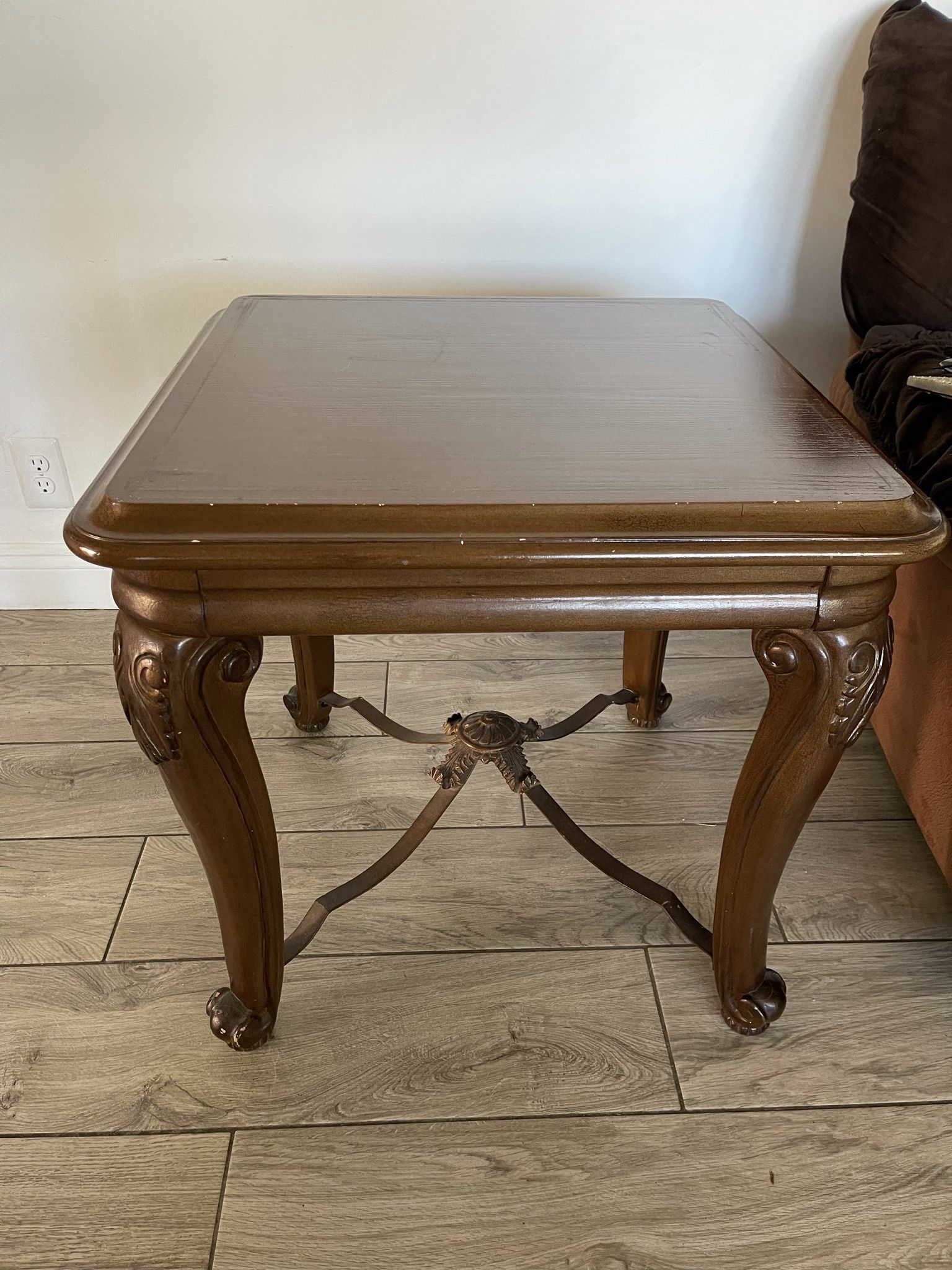 All Wood Living Room Side Tables(set of two)