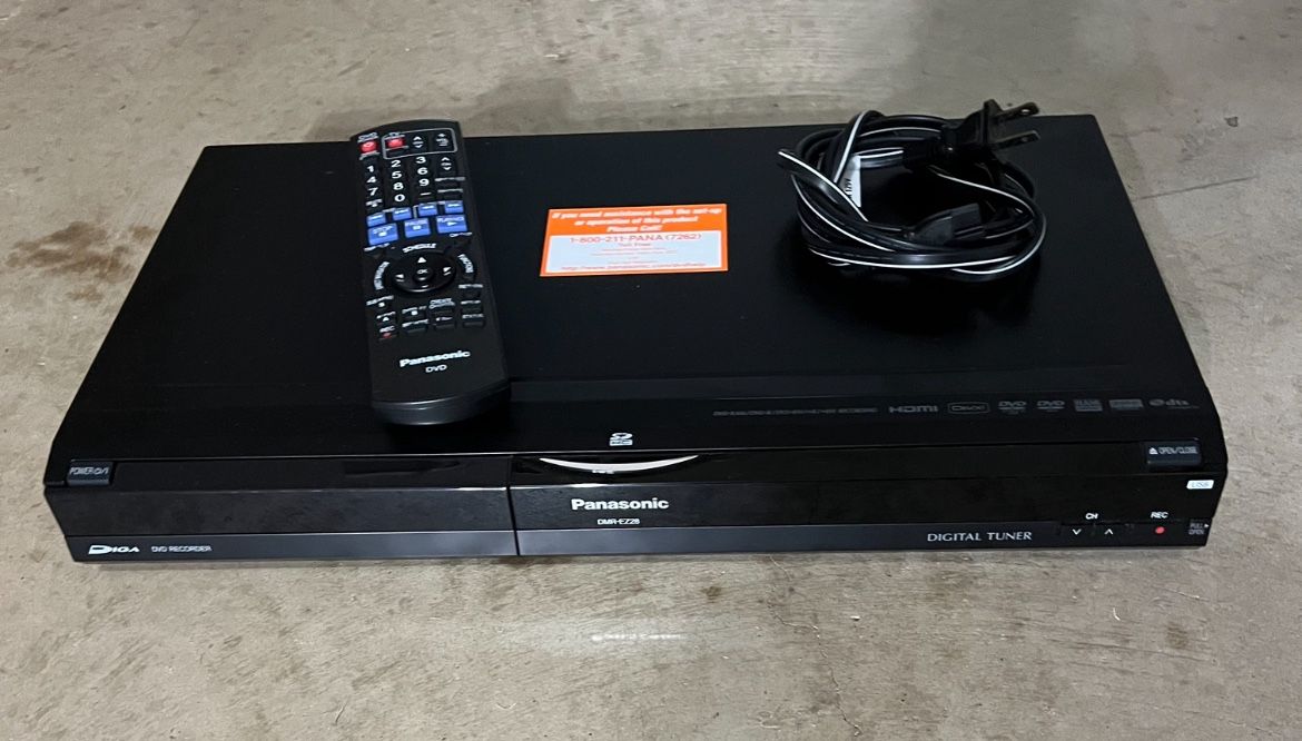 Panasonic DMR-EZ28 DVD Recorder Digital HD Tuner with remote works well!