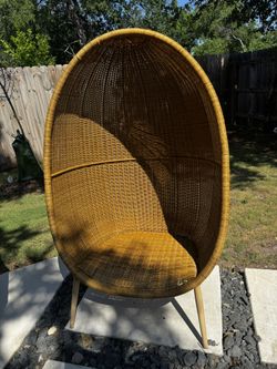 West Elm Woven Cave Chair