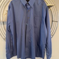 Lands End Mens Dress Shirt XL